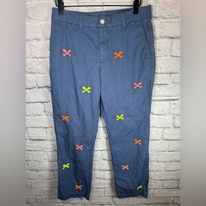 Vineyard Vines Embroidered Breaker Pant Blue Slim‎ Fit 30x30